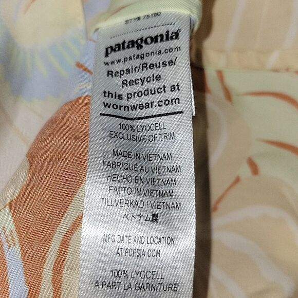 Patagonia Pataloha Tie Dress Medium Hawaiian NWT - Picture 10 of 11